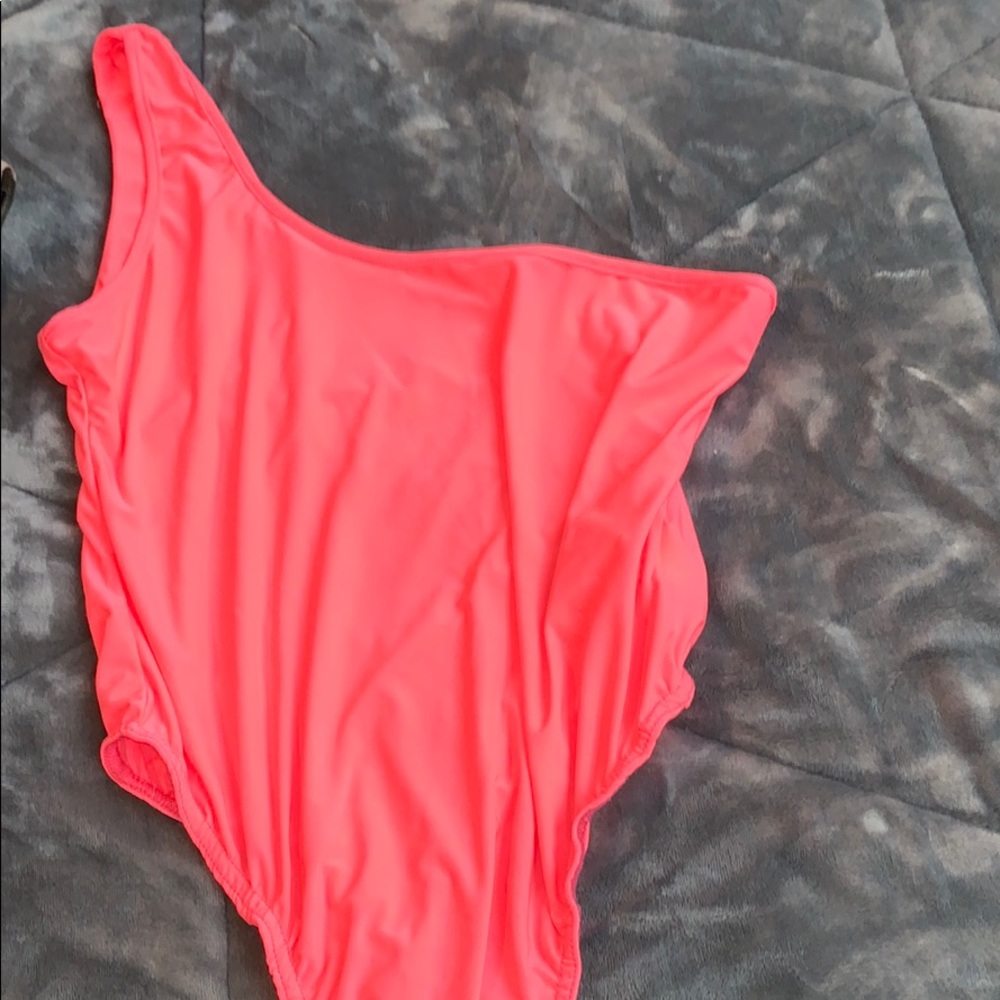Neon pink body suit! Super cute and comfortable